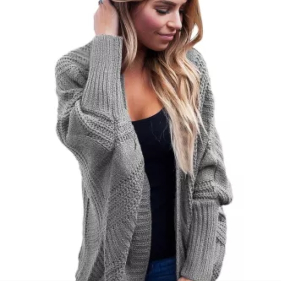 New gray Dolman sleeved cardigan❤clearance price - Picture 4 of 8